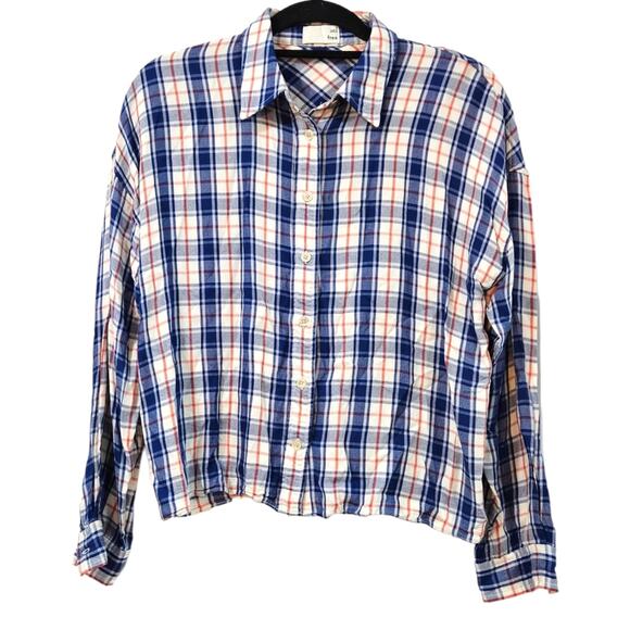 Wilfred Tops - Aritzia Wilfred Free Plaid Button Down Shirt Size S